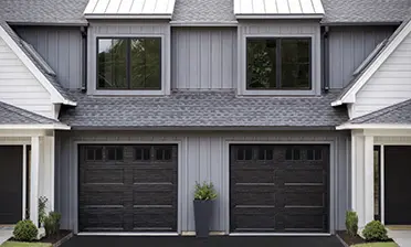 Bridgeport Steel garage door in black