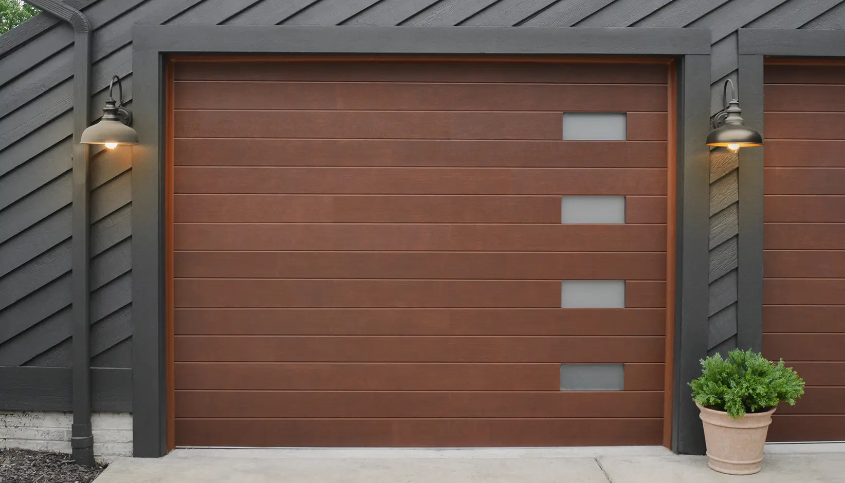Canyon Ridge Modern garage door