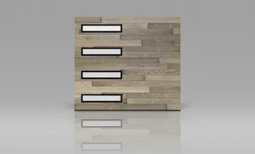 Modern Steel Ultra-Grain Plank in Coastal Gray