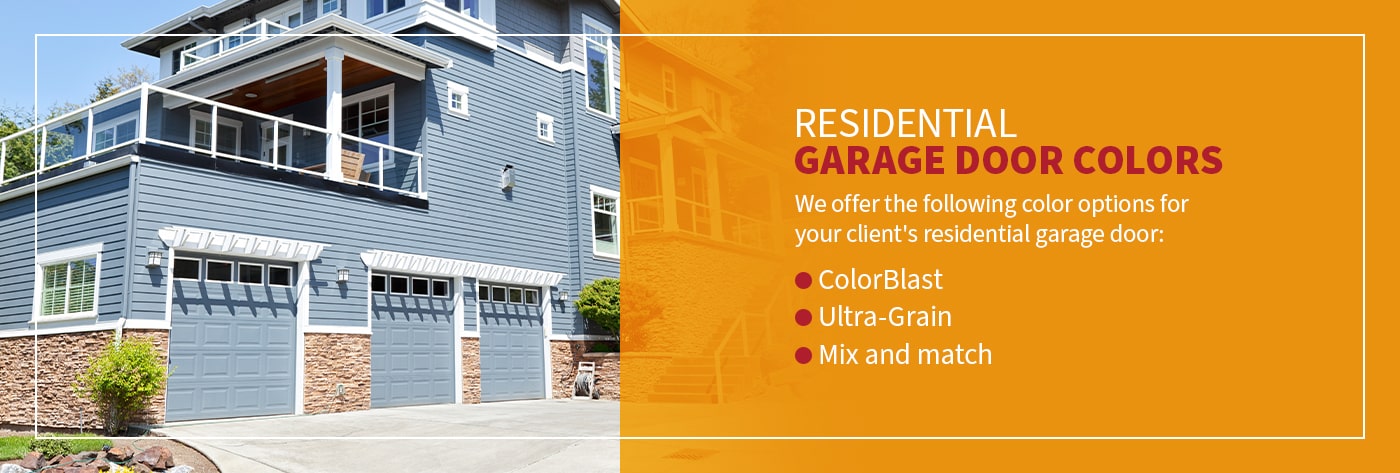 Residential Garage Door Colors